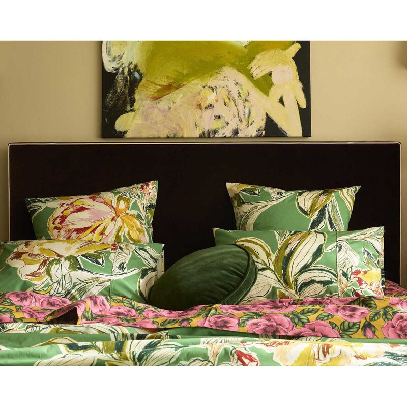 Kip&Co Somerset Green Organic Cotton European Pillowcases 2P Set image number 3